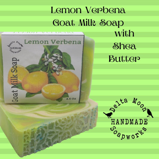 Lemon Verbena Goat Milk Soap, Ready to ship
