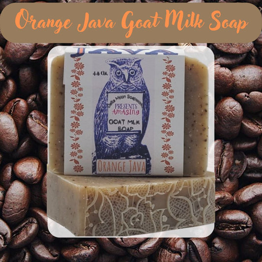 Orange Java Goat Milk Soap, Ready to ship