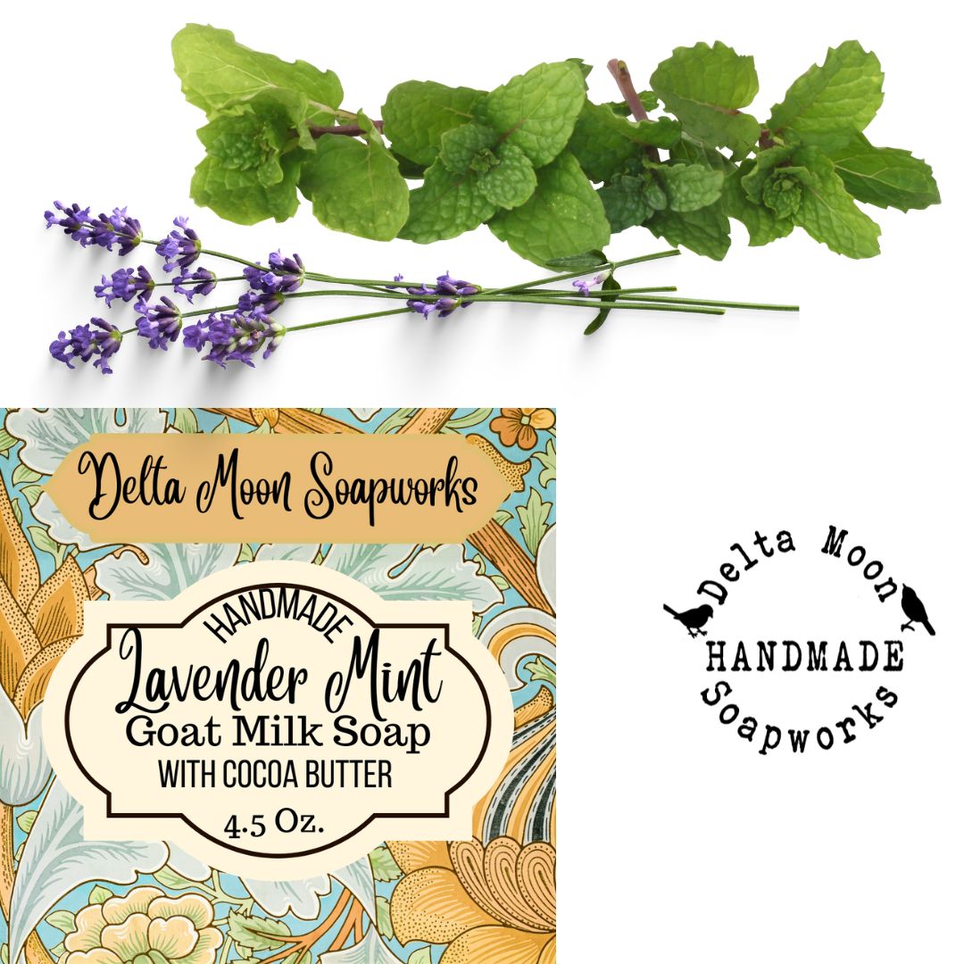 Lavender Mint Goat Milk Soap, Cocoa Butter Soap