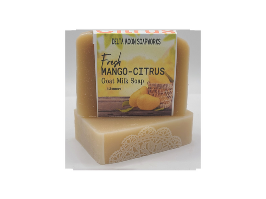 Mango Citrus Goat Milk Soap, Ready To Ship