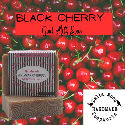 Black Cherry Goat Milk Soap, Ready To Ship