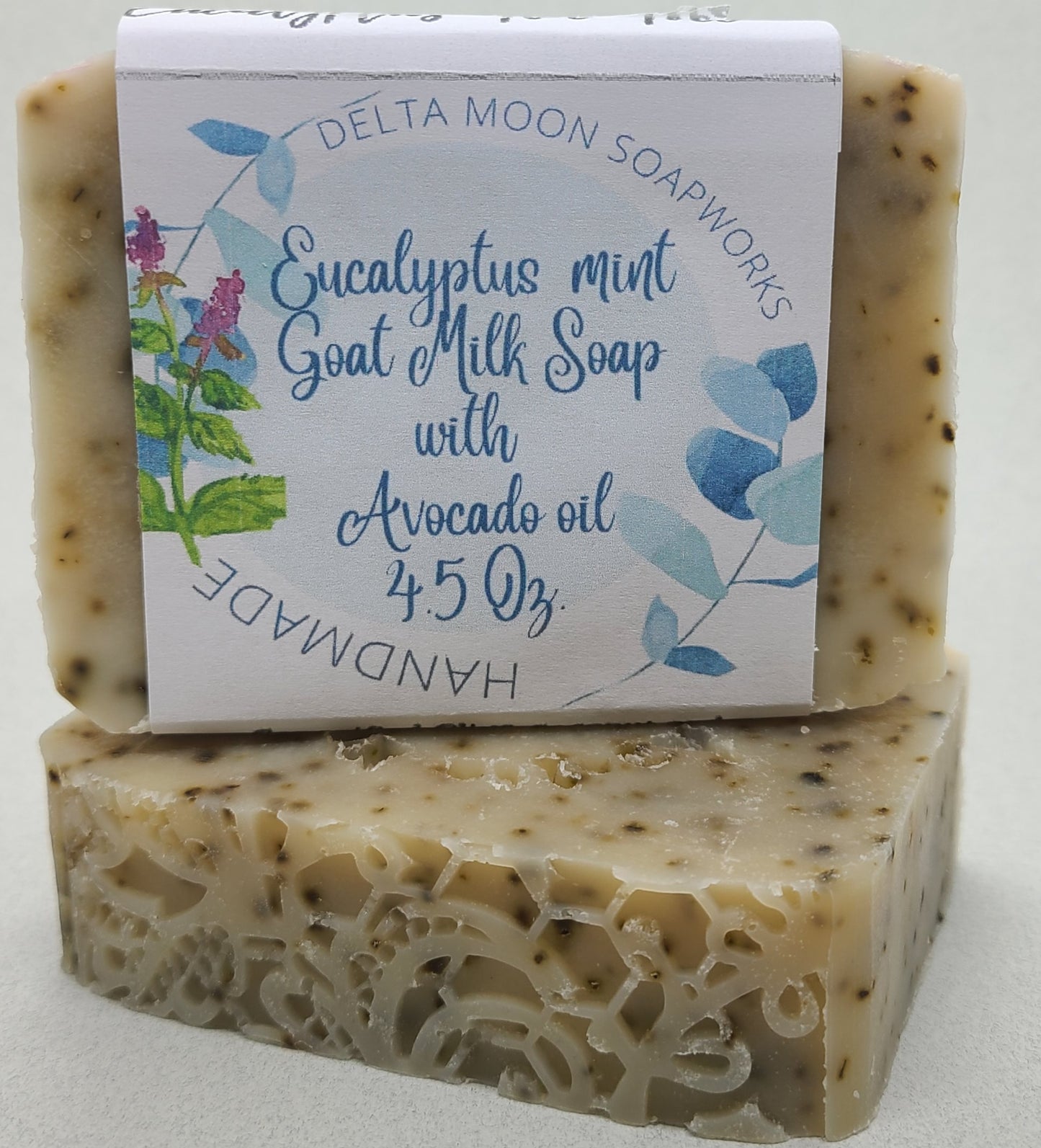 Eucalyptus Mint Goat Milk Soap, Ready to ship