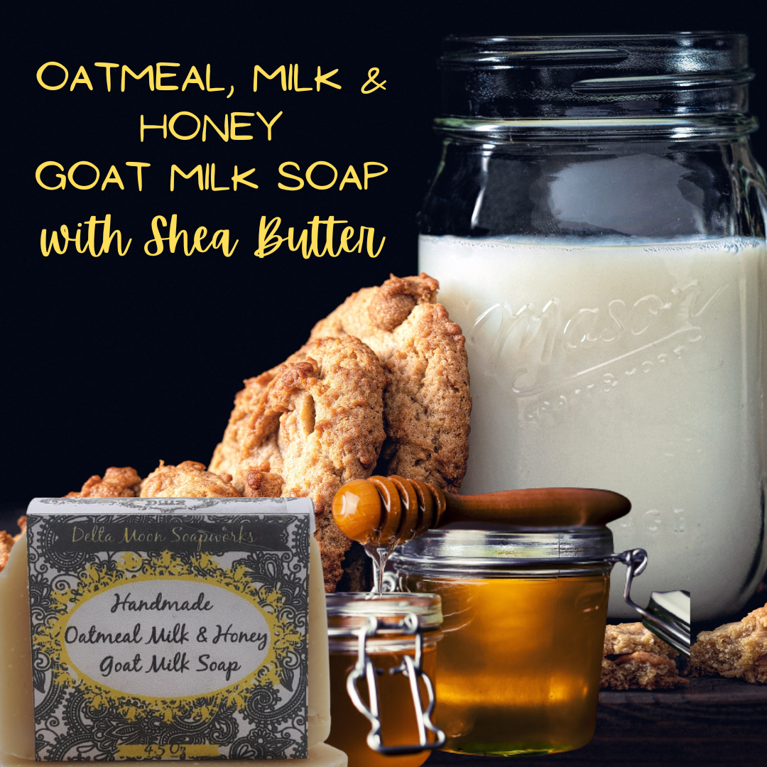Oatmeal Milk and Honey Goat Milk Soap, Shea Butter