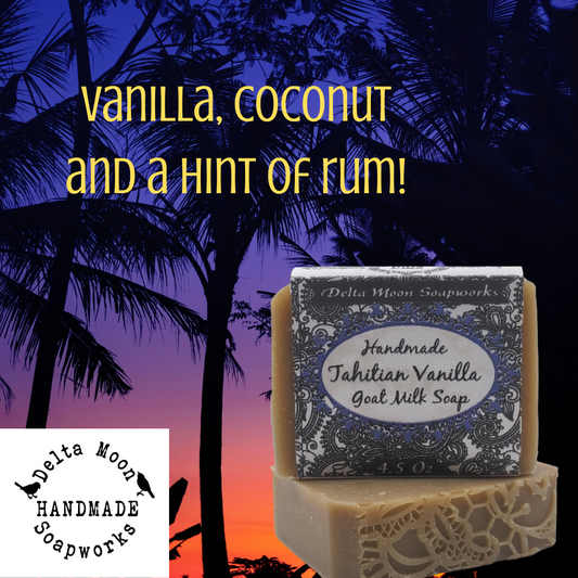 Tahitian Vanilla Goat Milk Soap, Ready To Ship
